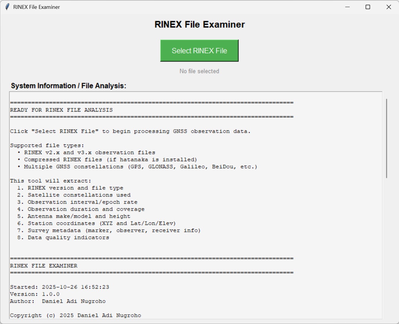 RINEX Examiner